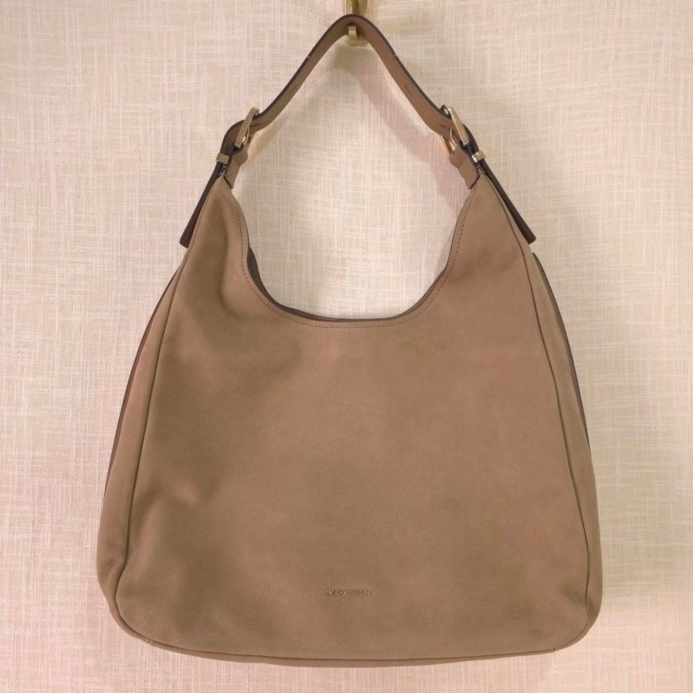 MICHAEL Michael Kors Nolita Large Nubuck Hobo Shoulder Bag - Husky